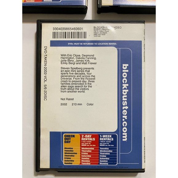 Taken Alien Abduction Blockbuster Rental Cases Vol. 3 4 5 6 DVD - Picture 10 of 11